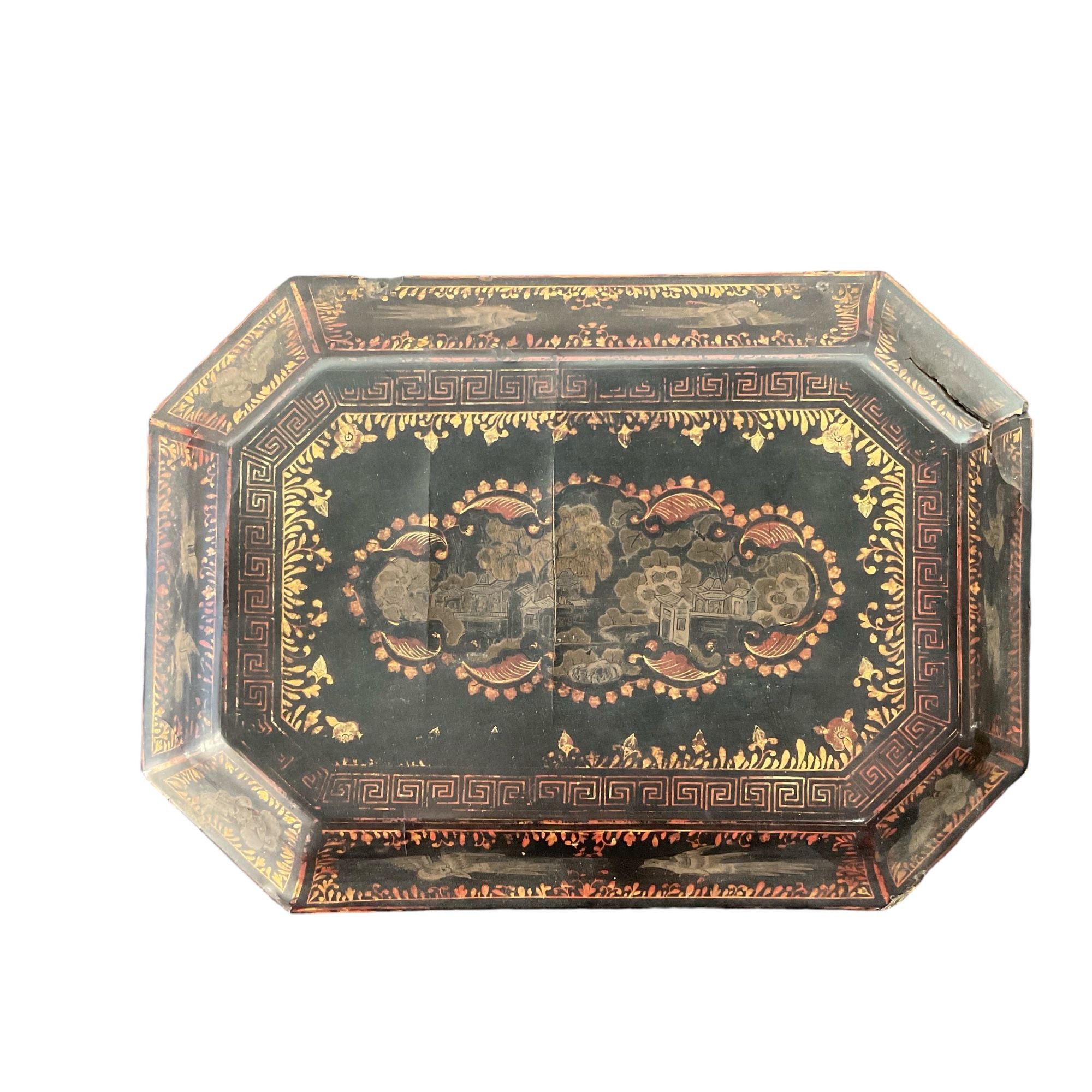 19th Century English Chinoiserie Box