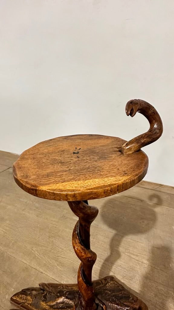 Unique French Side Table with Root Base