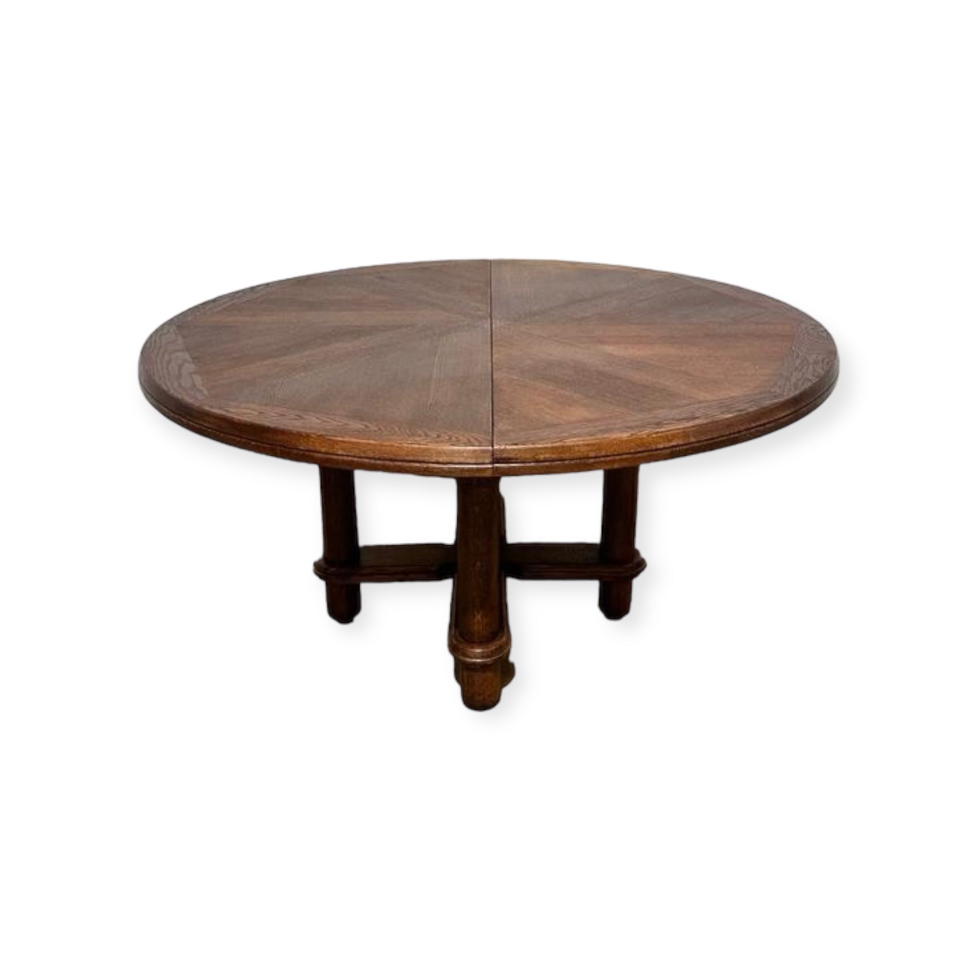 Rare 1960's Guillerme & Chambron Round Dining Table