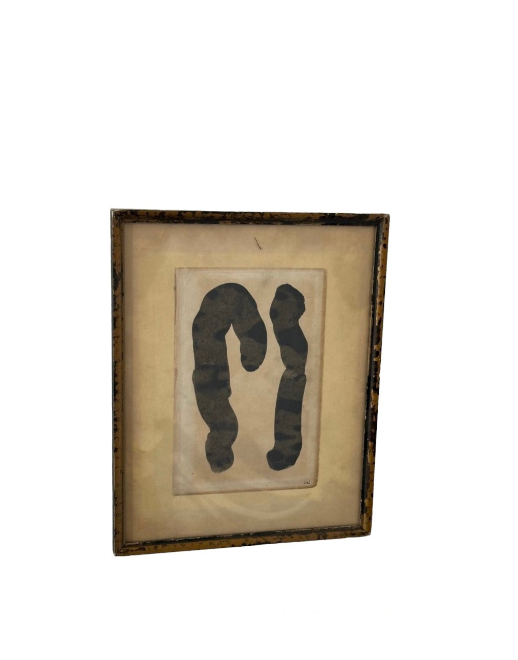 Original Ink Wall Art in Antique Frame