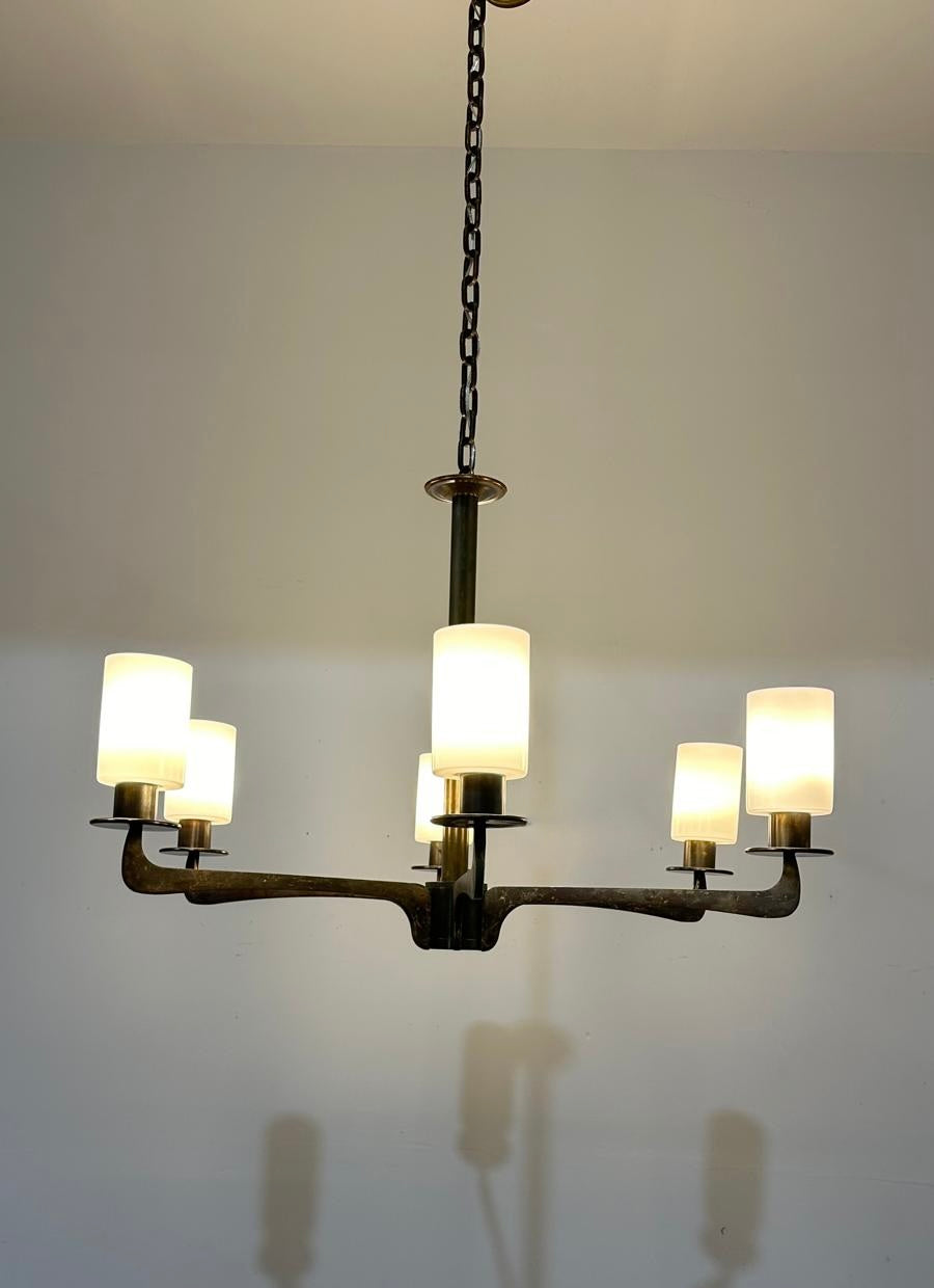 Lucca Studio Hardin Chandelier With Opaline Shades