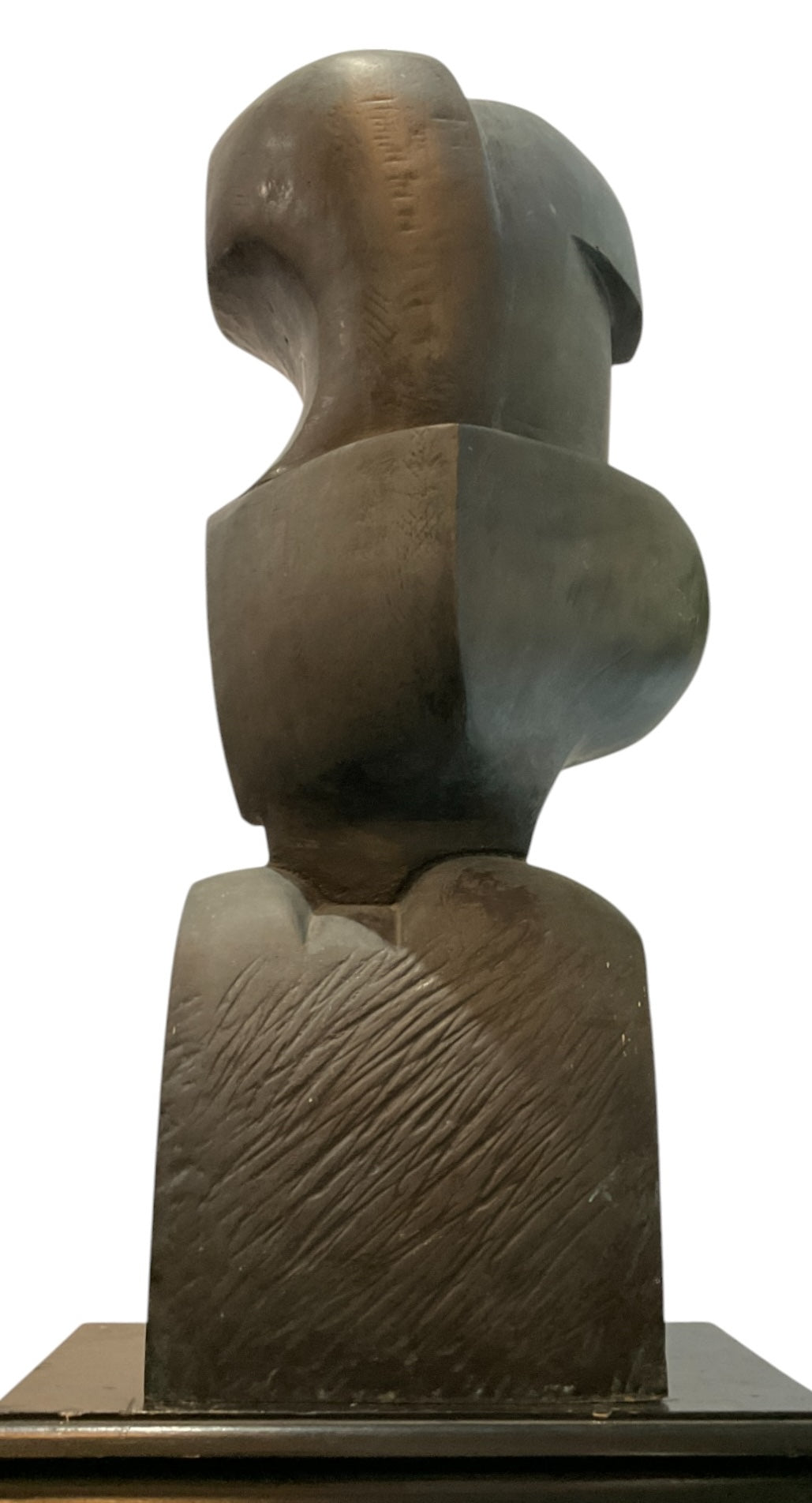 Large Scale Belgium Brutalist Bronze Sculpture