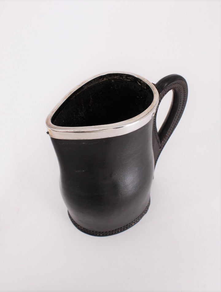 Leather and Silver Pitcher