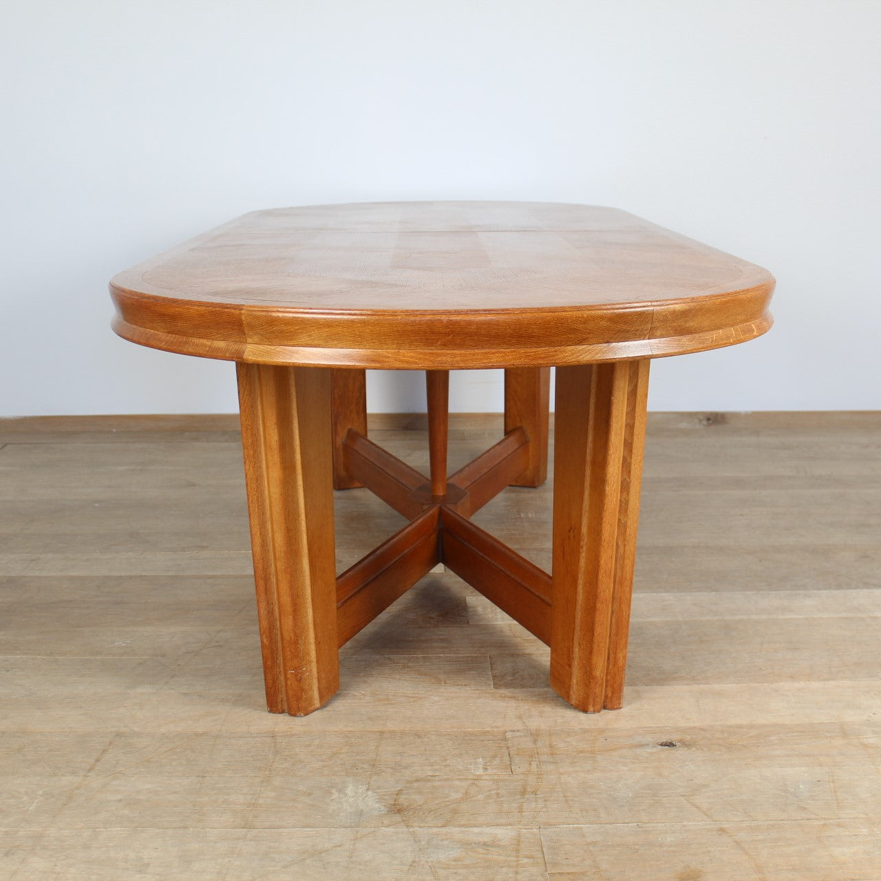 Rare Guillerme & Chambron Oval Dining Table