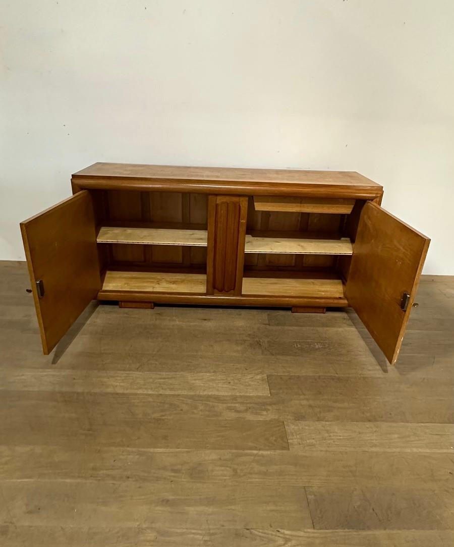 Exceptional French 1940's Cabinet with Parchment Doors