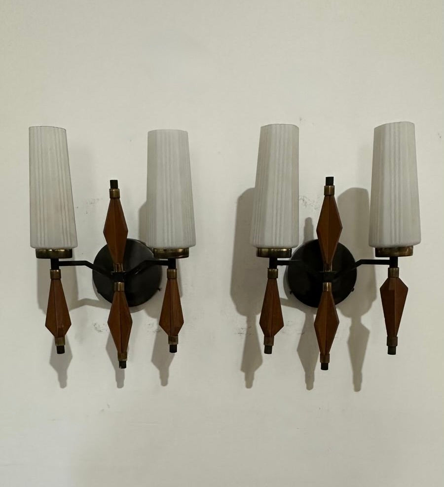 Pair of French Mid Century Sconces