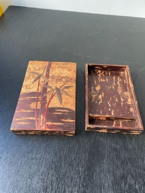 角館 桜皮細工 Cherry Bark Box Vintage Japanese Cherry Bark Box