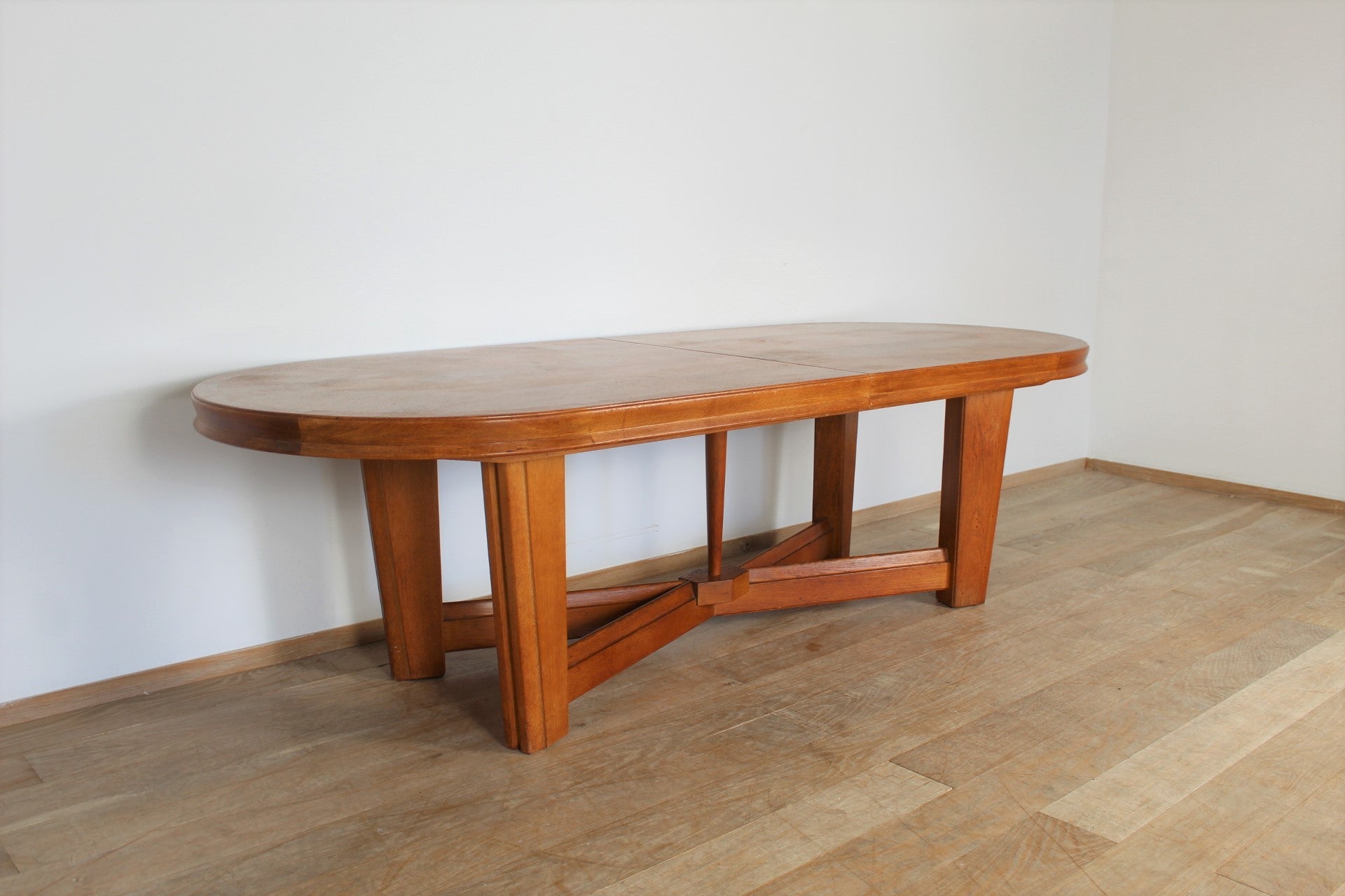 Rare Guillerme & Chambron Oval Dining Table