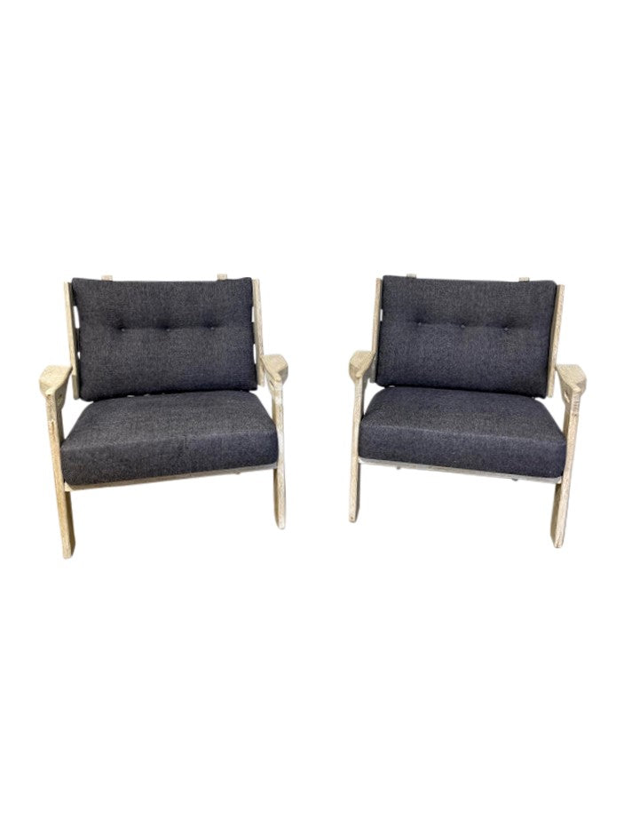 Lucca Studio Arles Oak Arm Chairs