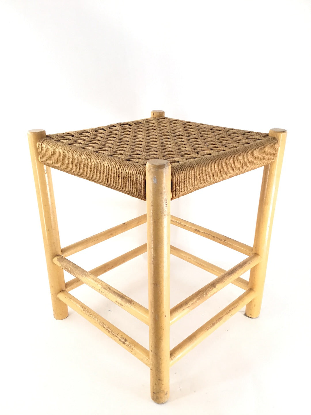 Vintage Danish Rope Stool