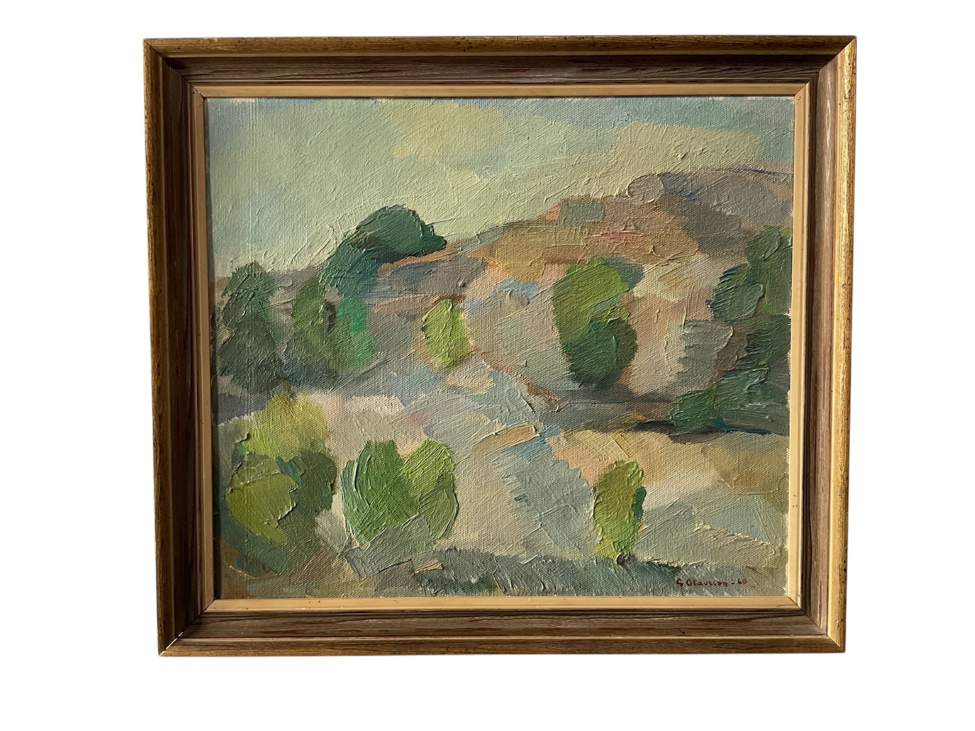 Vintage Oil Painting of Landscape