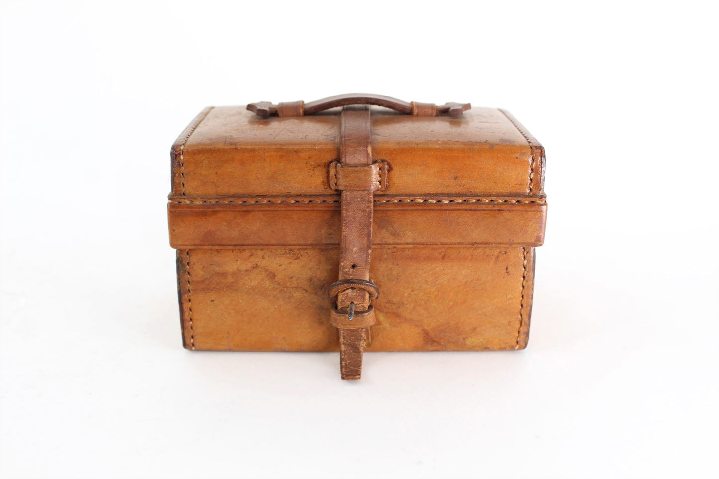 English 19th Century Leather Desk Box