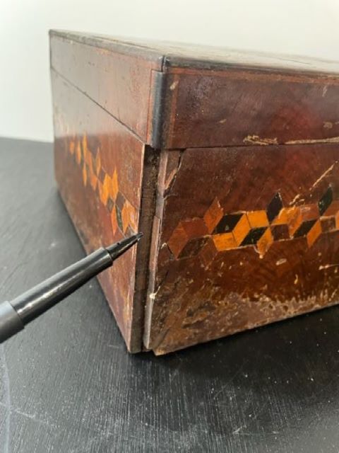 Antique Wabi-Sabi Inlaid Box