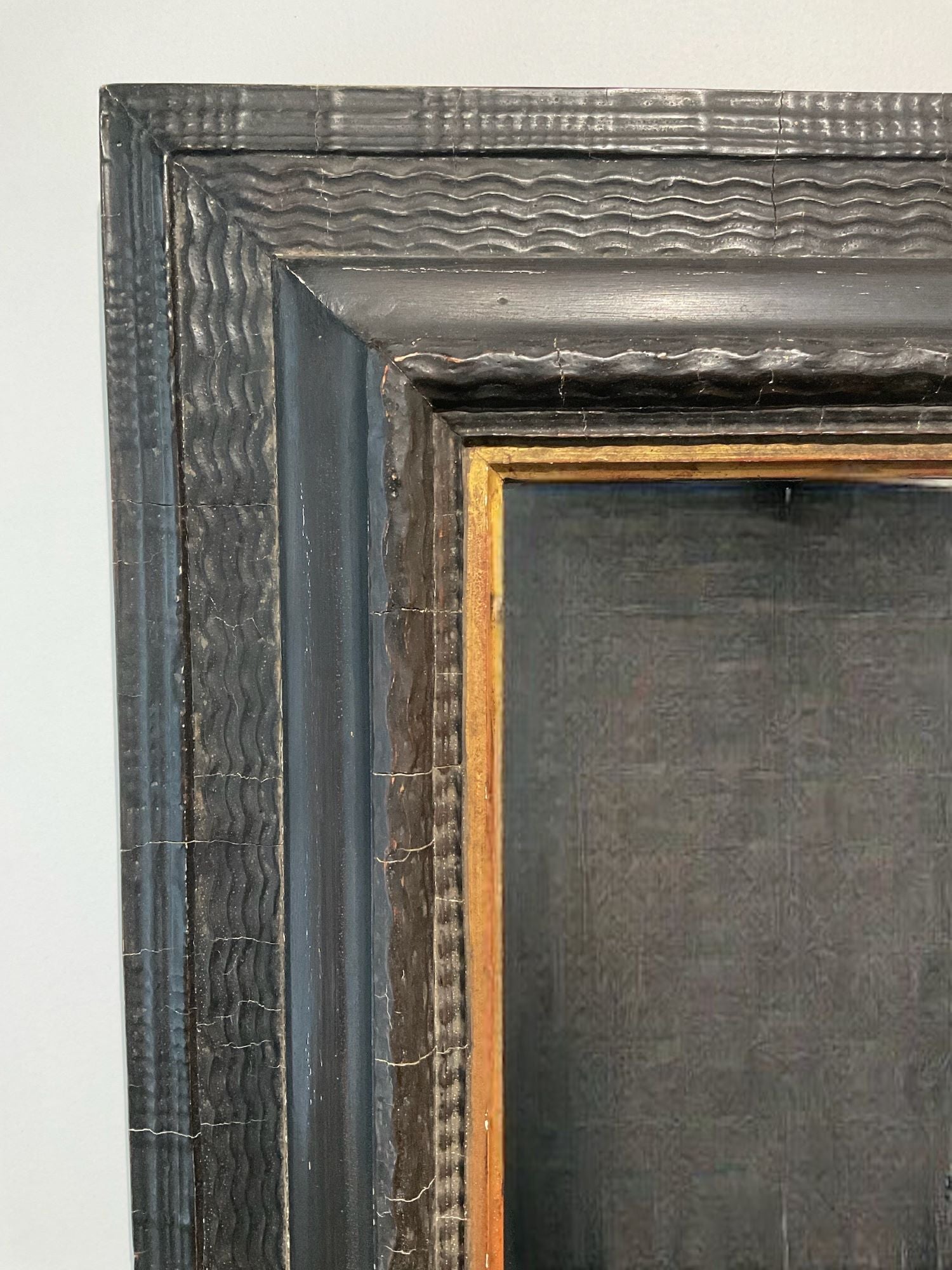 French 19th Century  Ebonized Mirror