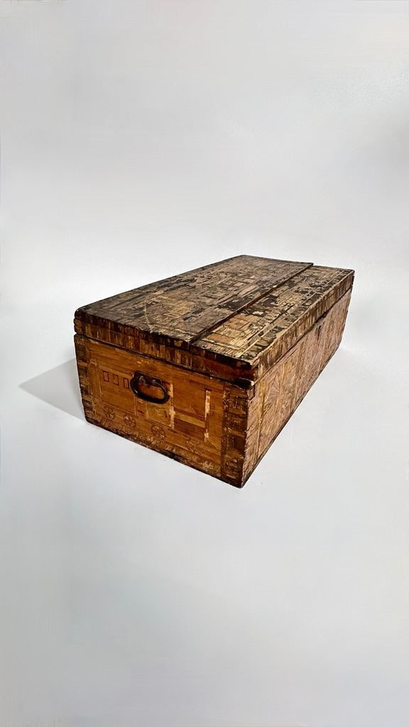 Rare Inlaid Wood Box