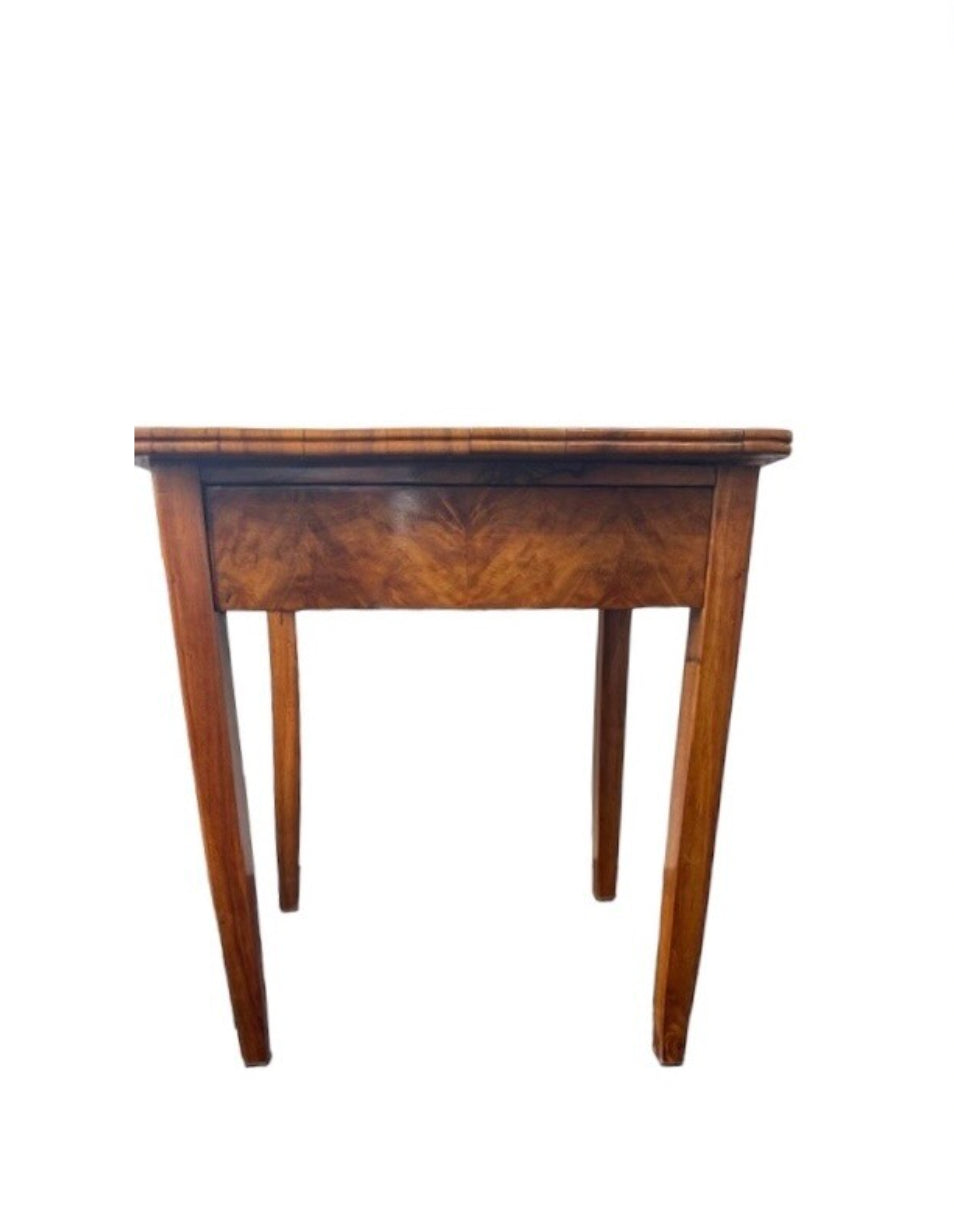 Biedermeier Burlwood Side Table