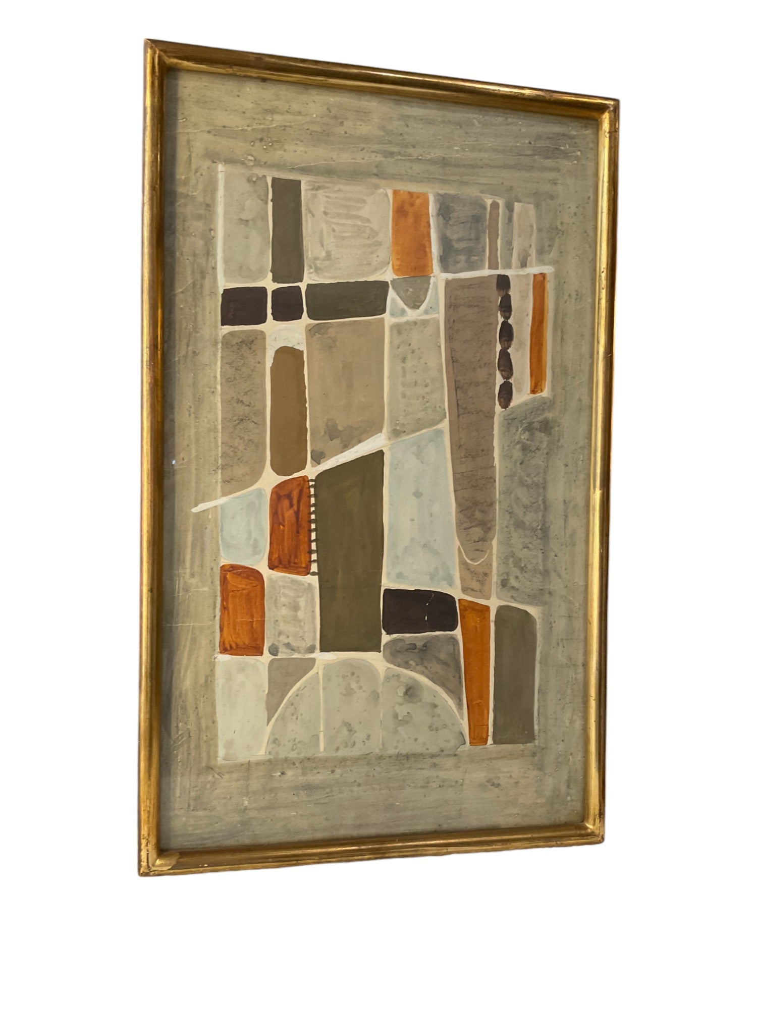 French Mid Century Abstract Painting