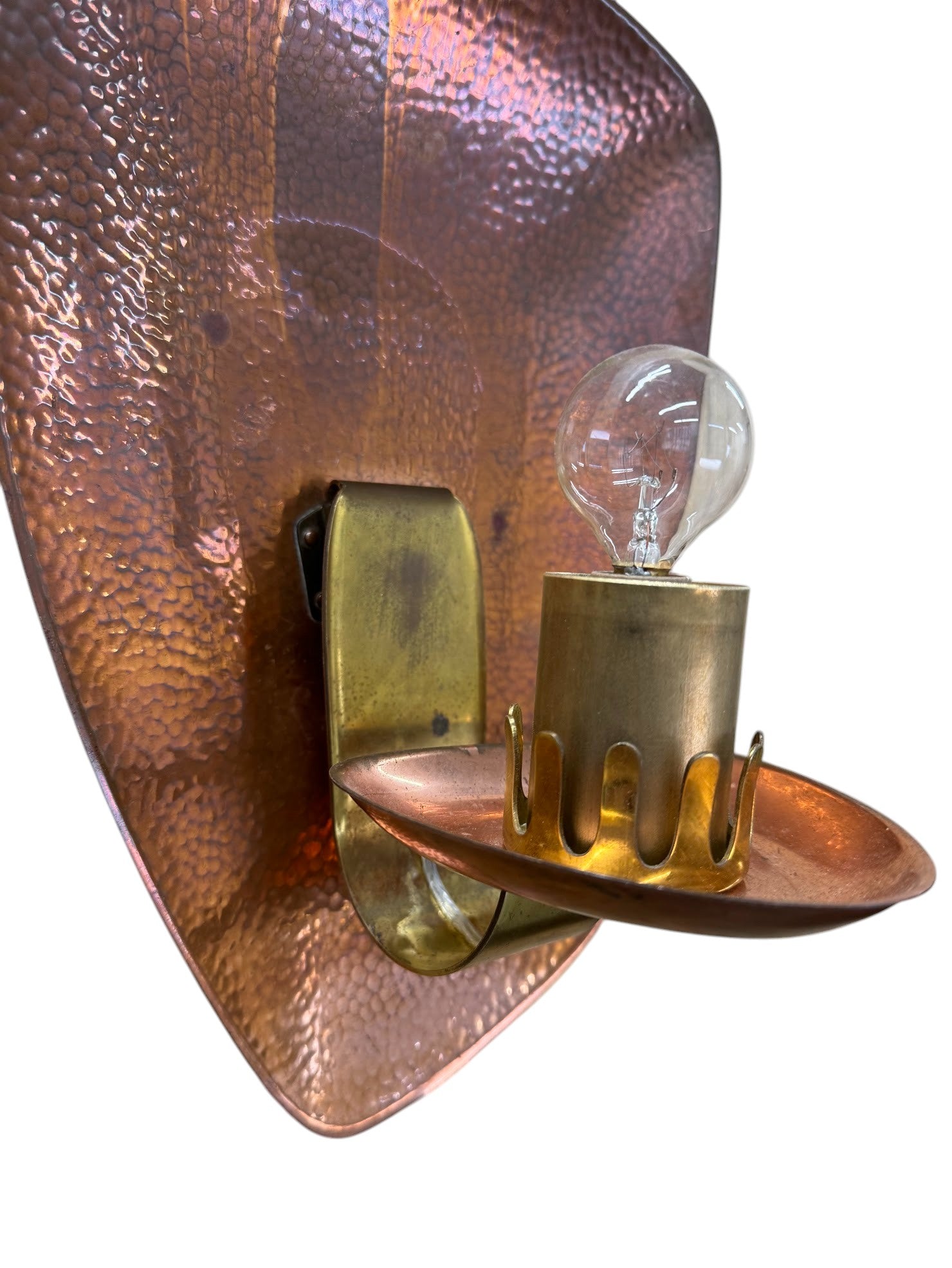 Hand Hammered Copper Sconces