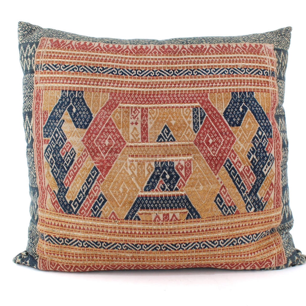 Rare Antique Indonesian Textile Pillow