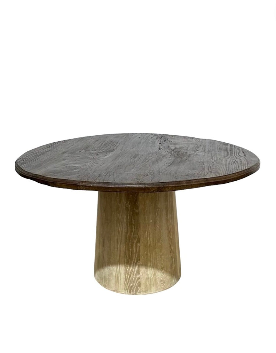 Limited Edition Round Walnut Top Dining Table