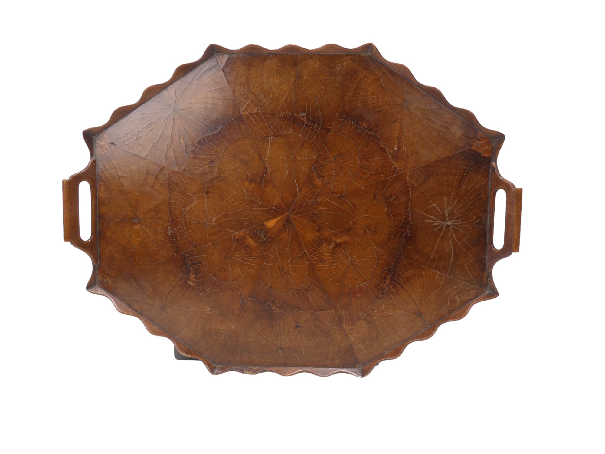 19th Century English Yew Tray