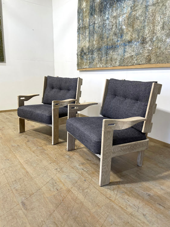 Lucca Studio Arles Oak Arm Chairs