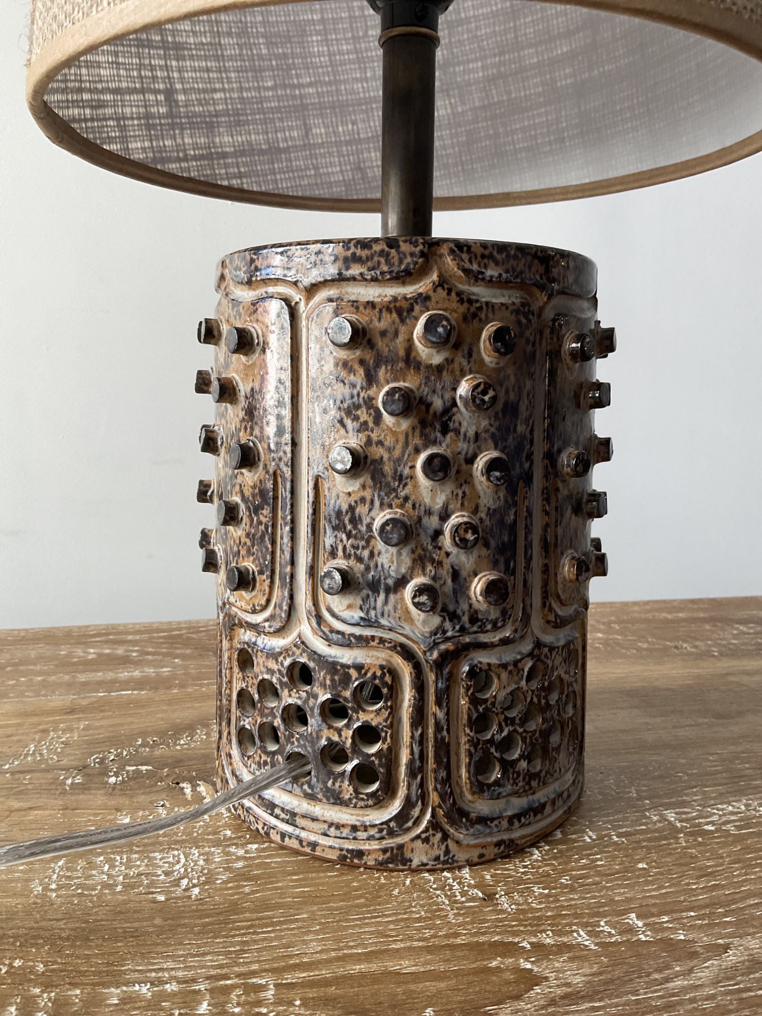 Vintage Danish Studio Pottery Lamp