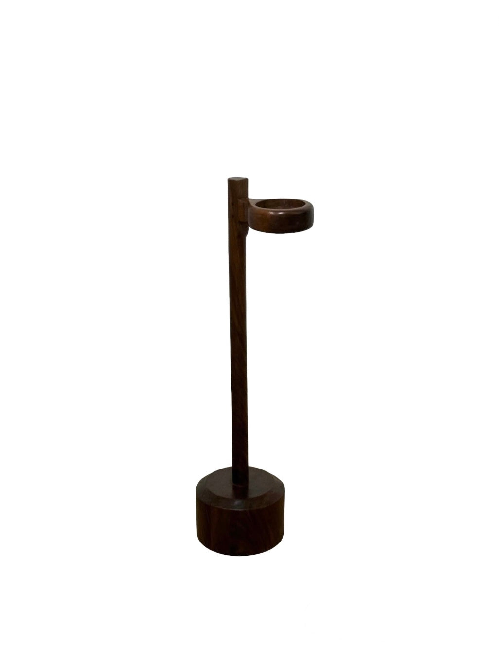 Lucca Studio Carlo Walnut "Cup" Holder On Stand