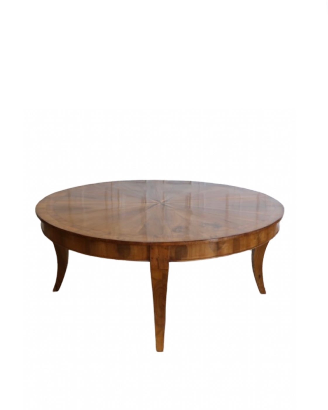 Exceptional Large 19th Century Round Biedermeier Dining Table