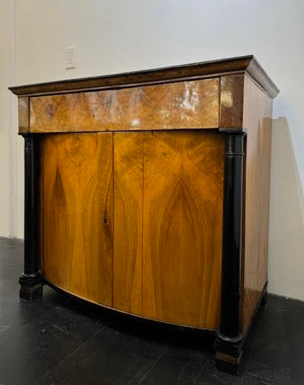 Bow Front Biedermeier Cabinet