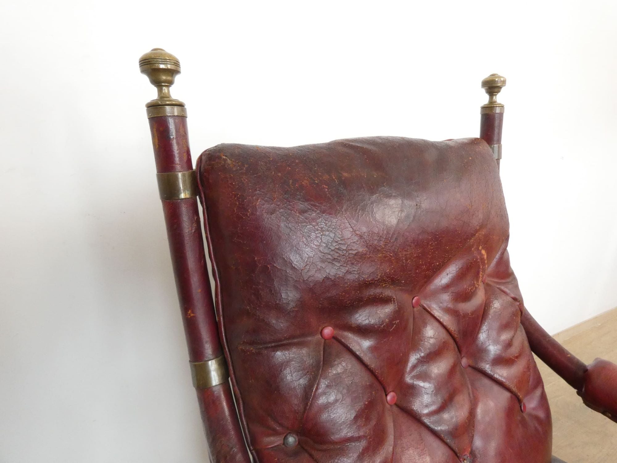 19th Century English Leather Chair