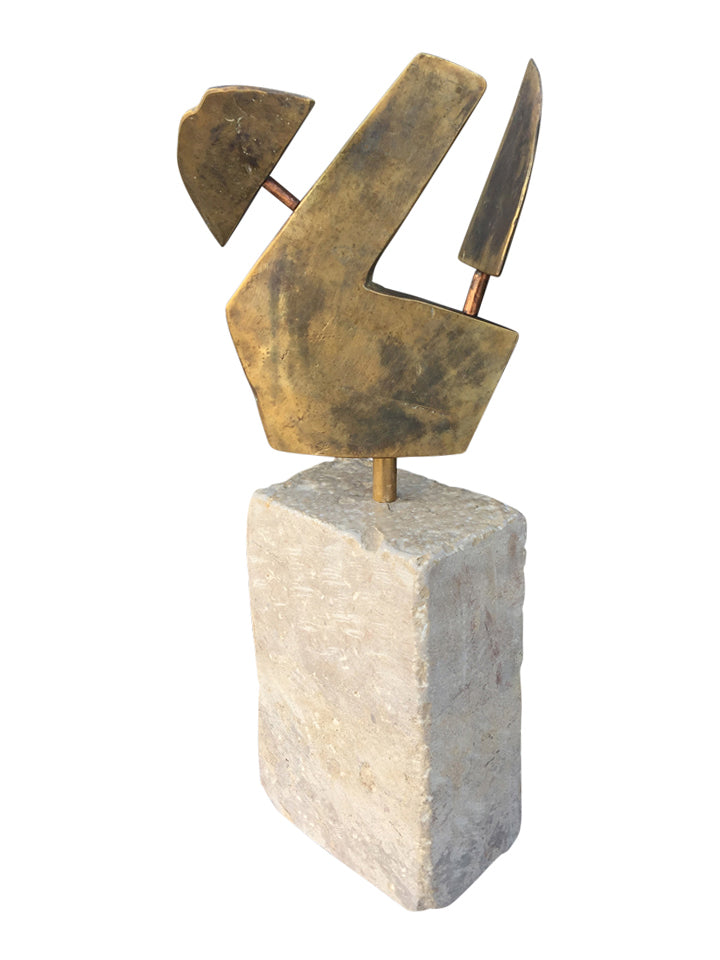 Limited Edition Bronze and Stone Sculpture