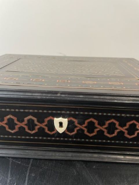 English Copper Inlay Box