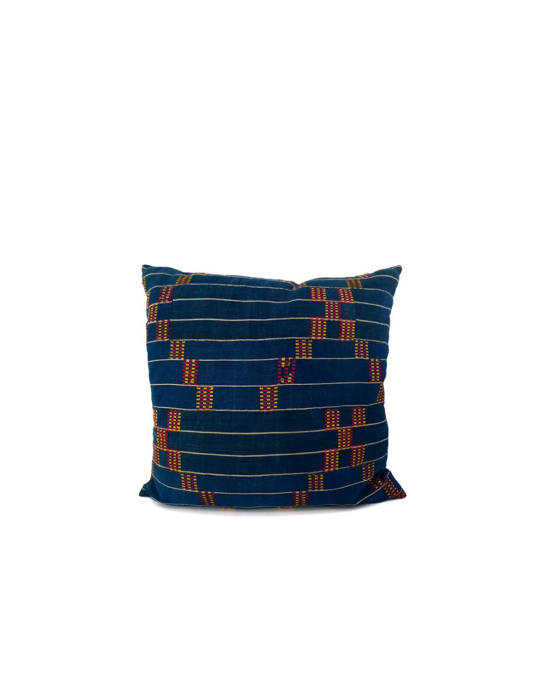 19th Century African Indigo Textile Pillow