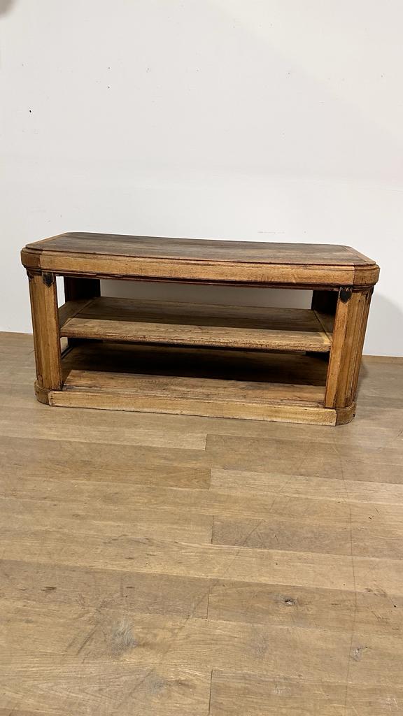 Unusual 19th Century French Oak Square Drapers Table