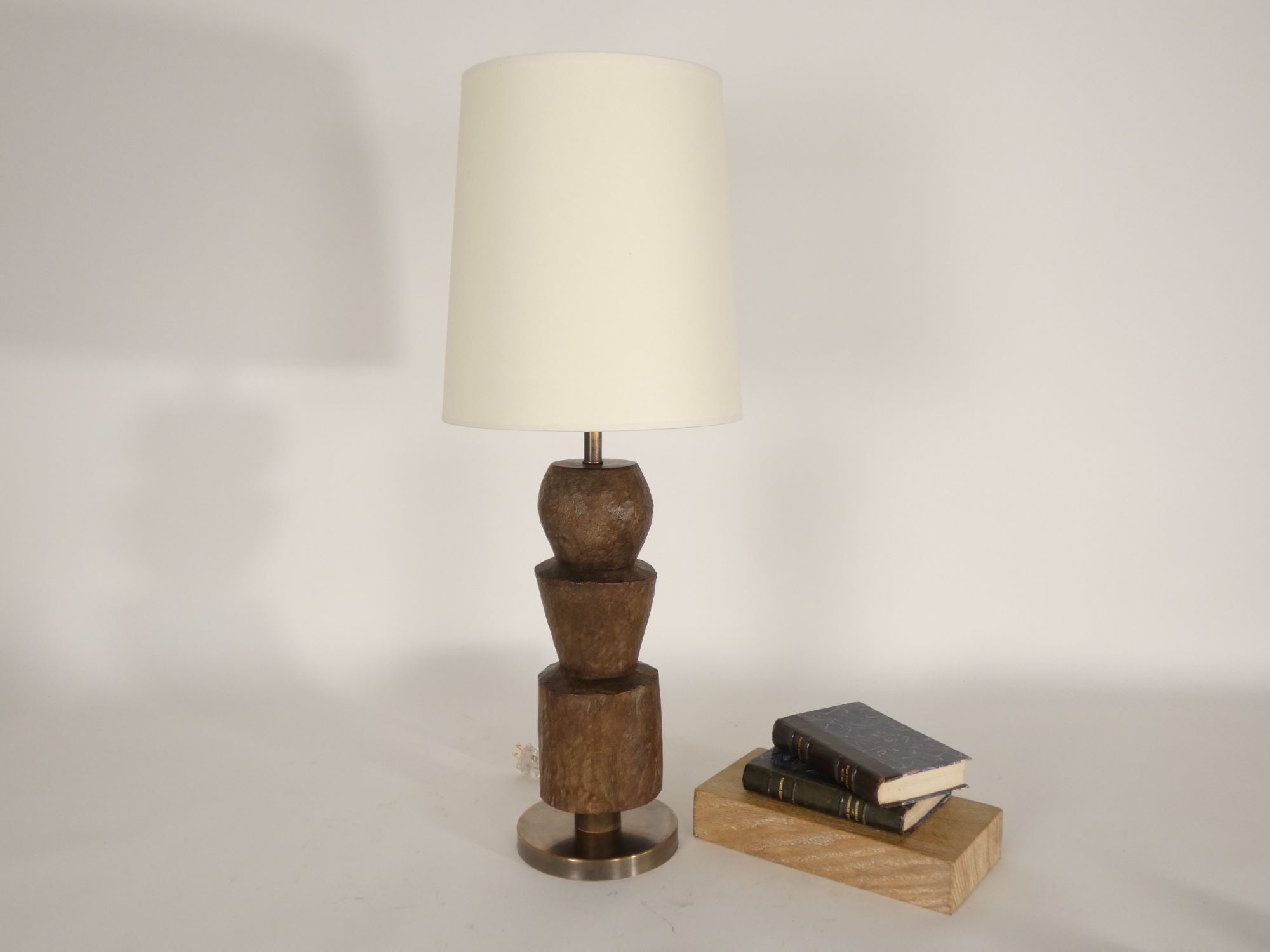 Lucca Studio Rabat Antique Wood Element Lamp