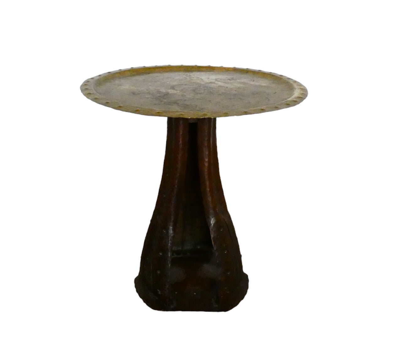 French Industrial Metals Side Table