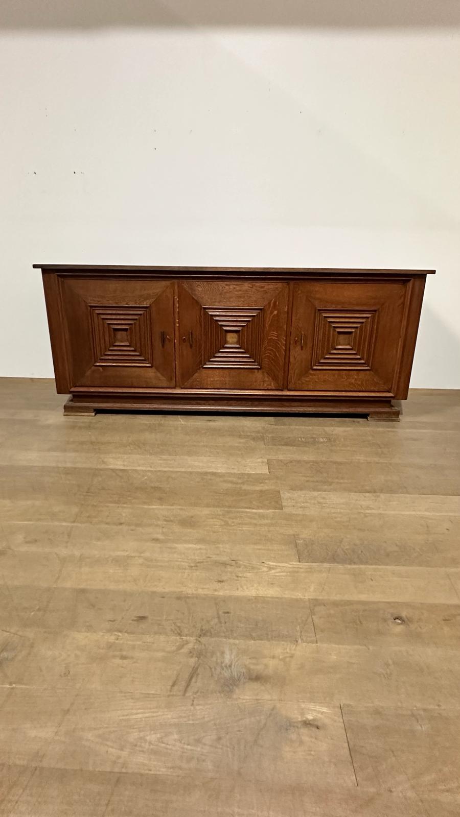 Large 1930's French Oak Sideboard