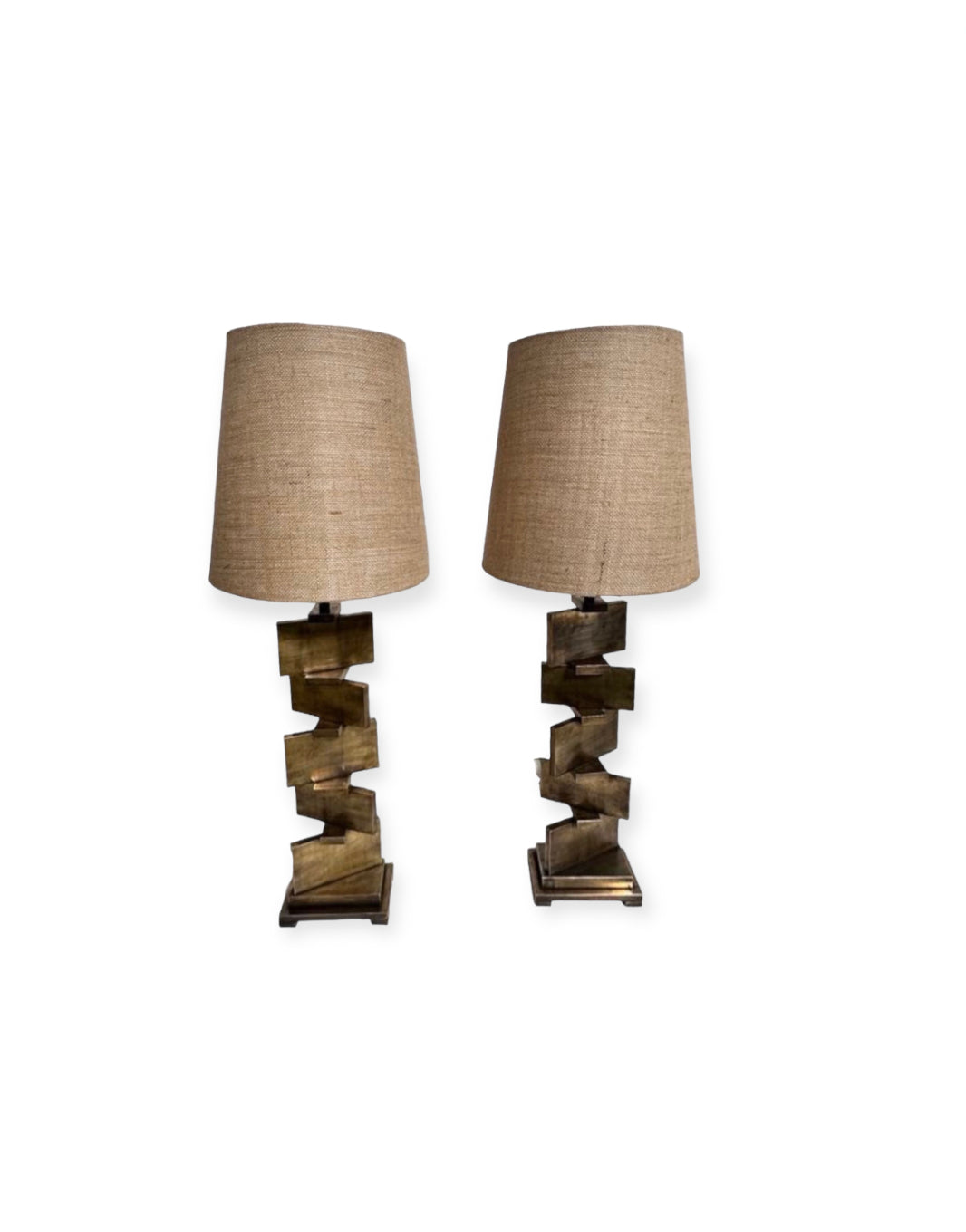 Lucca Studio Wyeth Lamps w/ Burlap Shades