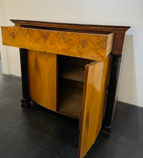 Bow Front Biedermeier Cabinet