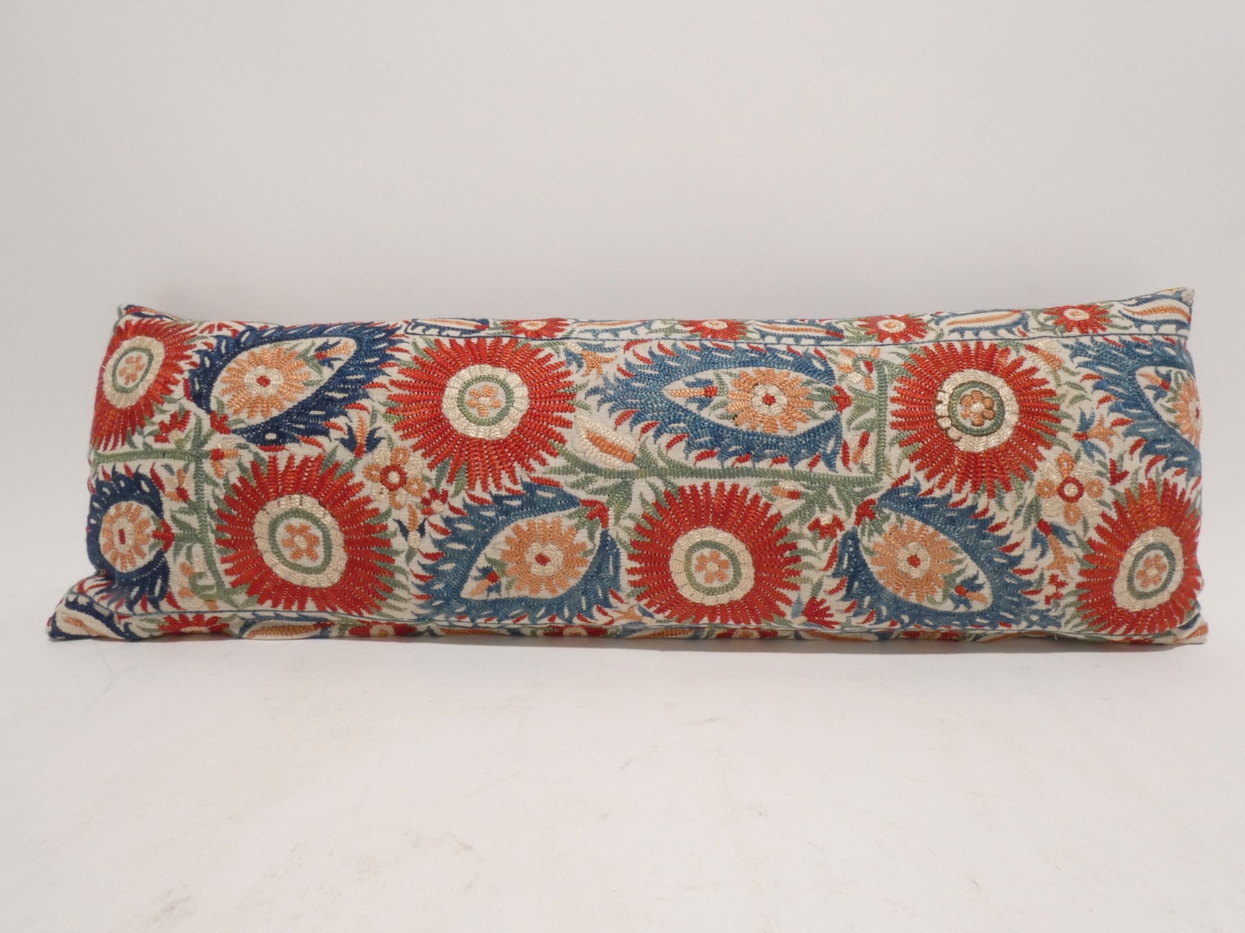 Rare 18th Century Silk Embroidery Textile Pillow