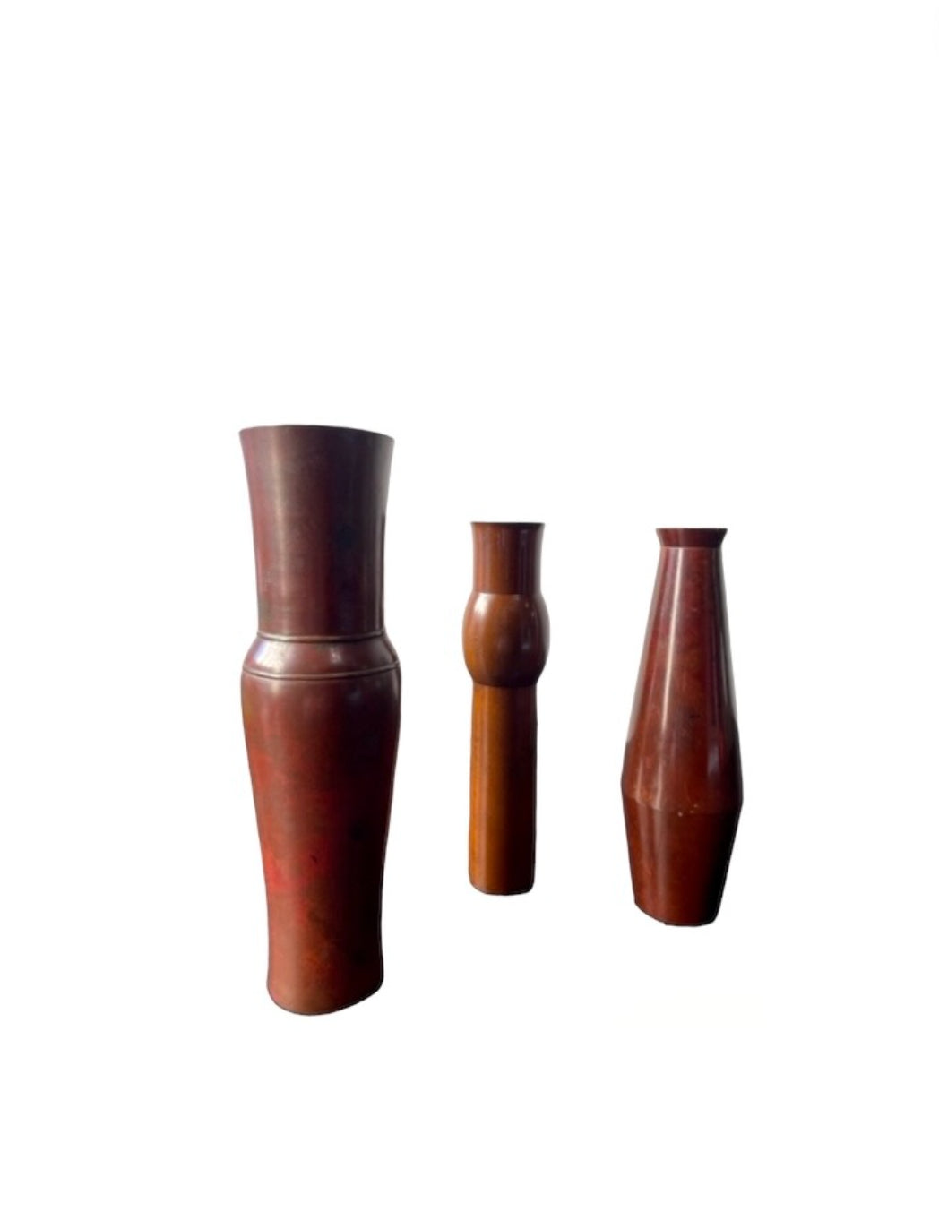 Set of (3)Japanese Bronze Vases