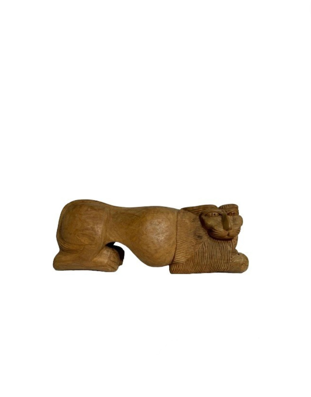 Fantastic Danish Carved Wood Cat