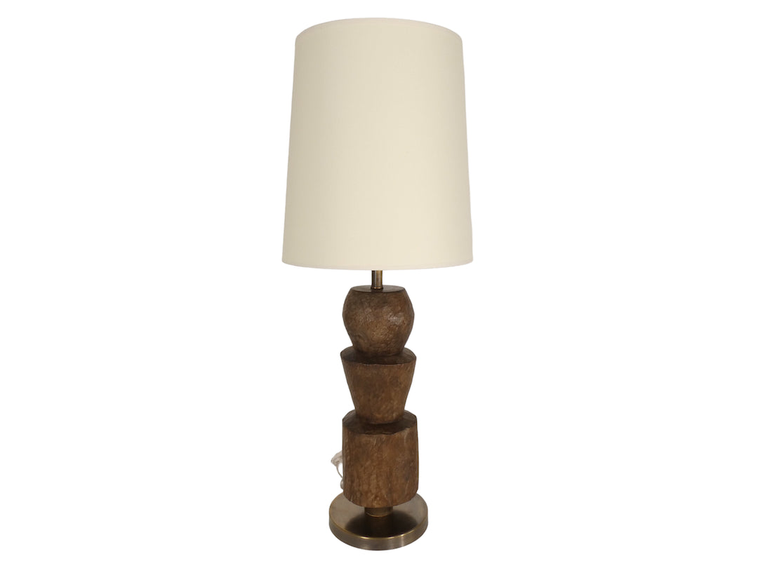 Lucca Studio Rabat Antique Wood Element Lamp