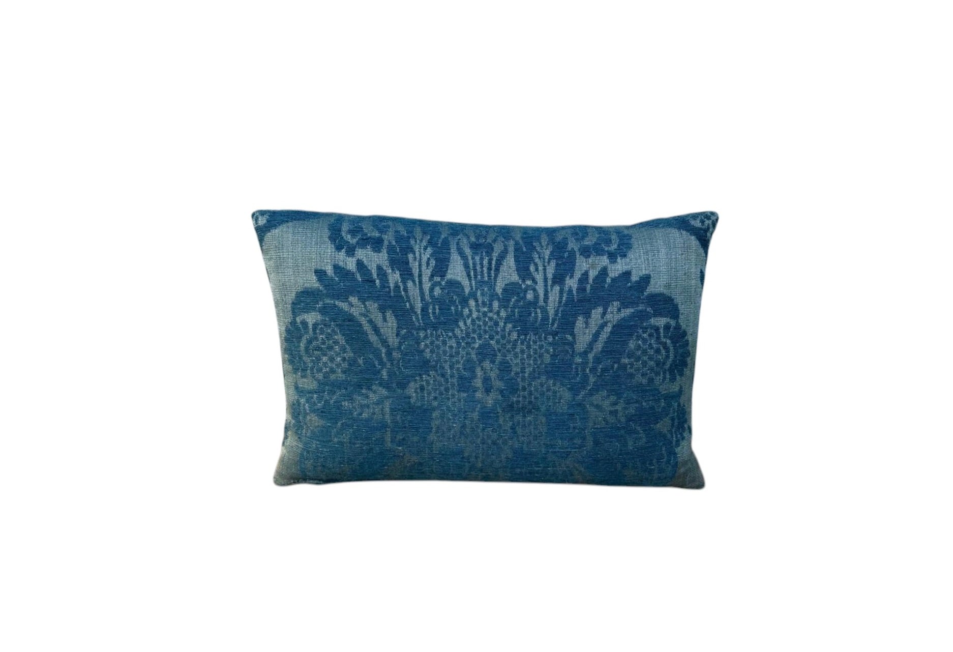 18th Century French Damask Textile Pillow