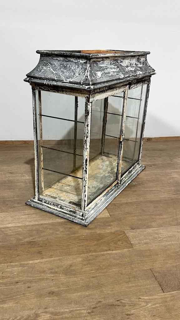 Rare French 19th Century Iron and Glass Cabinet