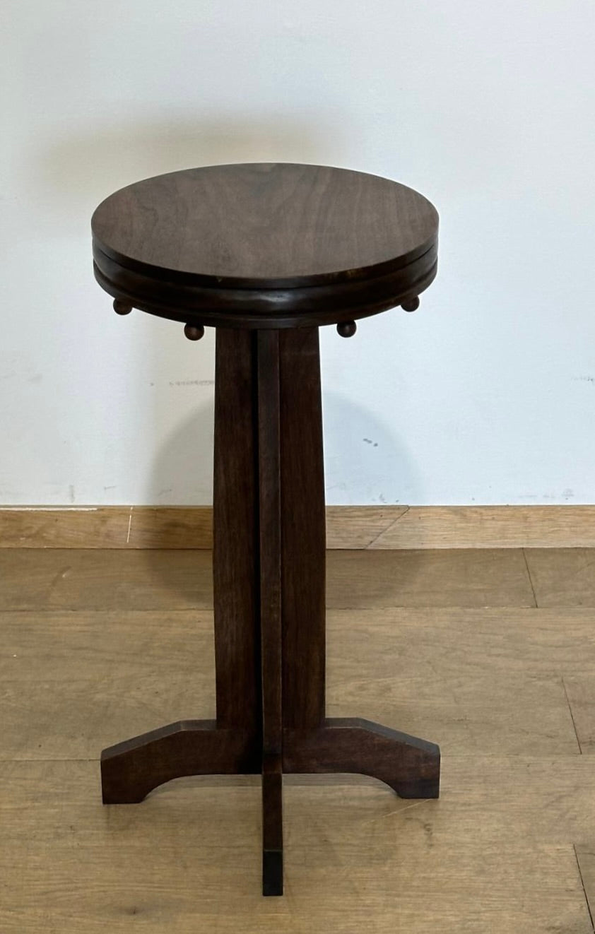 Limited Edition Walnut Deco Side Table