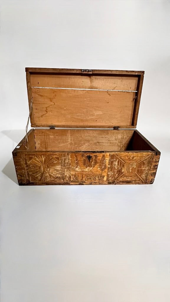 Rare Inlaid Wood Box