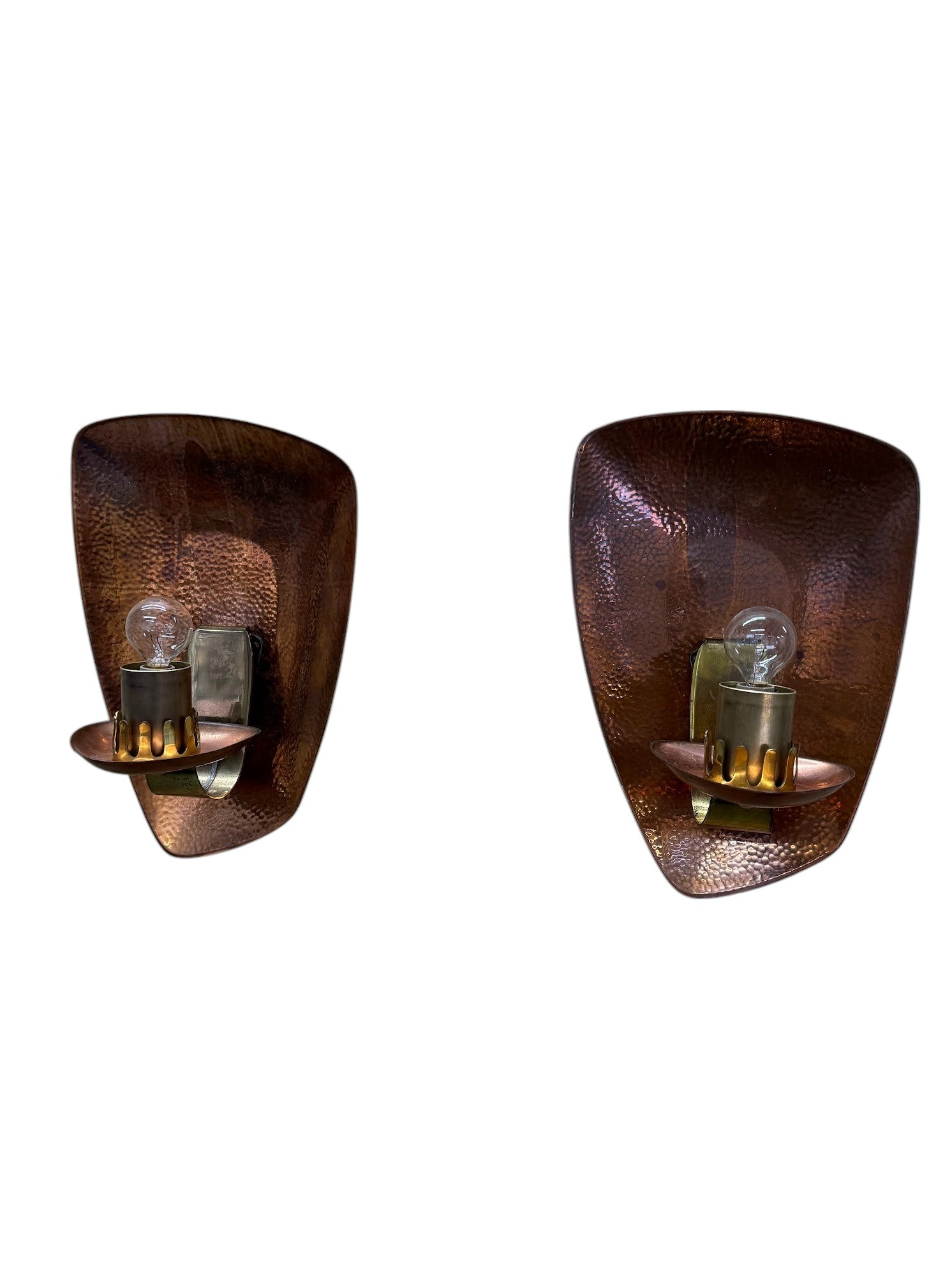 Hand Hammered Copper Sconces