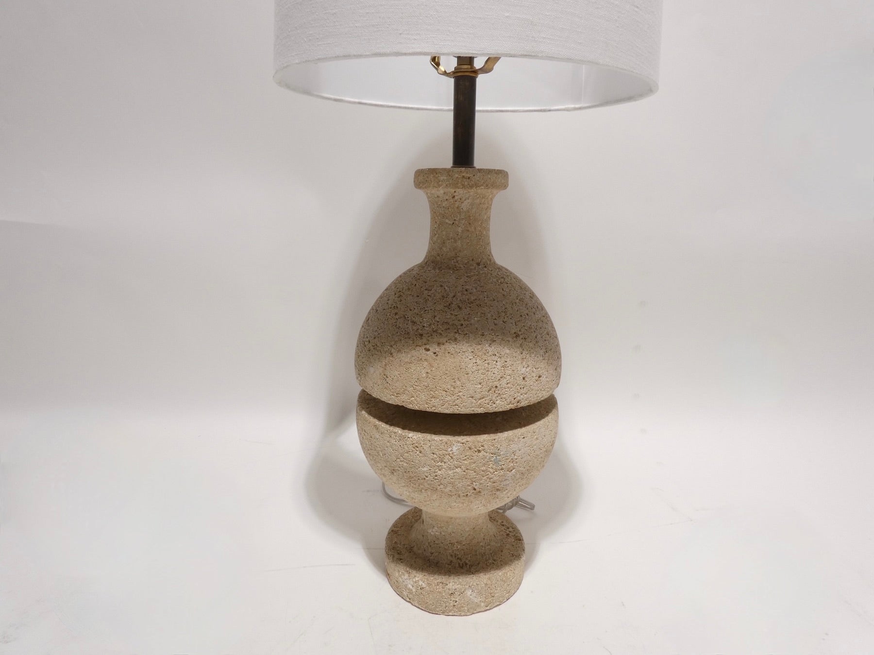 French Vintage Stone Lamp